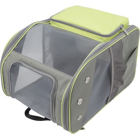 Atmungsaktiver Haustierrucksack für Katzen und Hunde, ideal zum Wandern, Reisen und für Outdoor-Aktivitäten. Geeignet für Haustiere bis 7,5 kg (16,5 lbs) – Gelb (1/5)