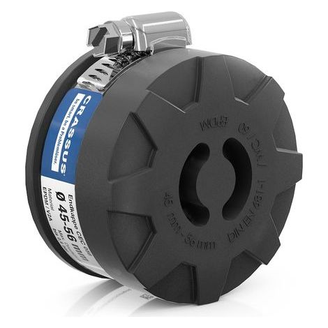 Embout CR CEC 056 (45-56 mm), 0,6 bar, L : 40 mm, EPDM / V2A