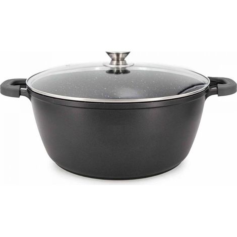 Faitout - Cheffinger - 24cm - 3.7L - Marbre antiadhésif - Passe au four et lave-vaisselle (1/3)