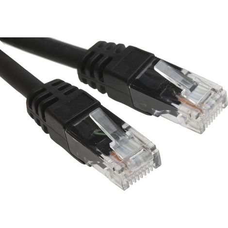 Câble cat 6 Avec connecteur / , UTP, gaine LSZH Noir, 30m ( Prix pour 1 )