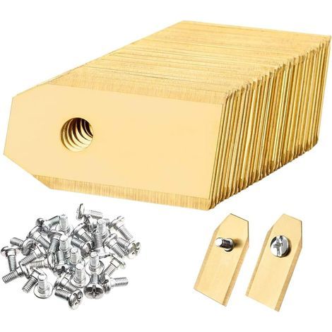 Lotto 45 - Lama di ricambio - Vite di fissaggio - Per robot tagliaerba Segway Navimow - Acciaio inossidabile - Tagliaerba - Giardino - Argento - 3,5 cm (1/4)