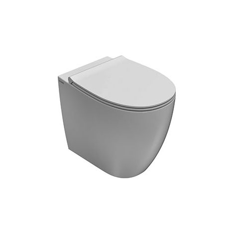 CERAMICA GLOBO 4all wc 54.36 multi senza brida filo parete con fissag ghost bianco lucido prod: md004bi codice prod: MD004BI