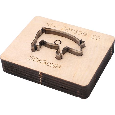 Leather Cutting Die Pig Shape Mould Punch Cutter Craft Tool for Paper Rubber Plastic