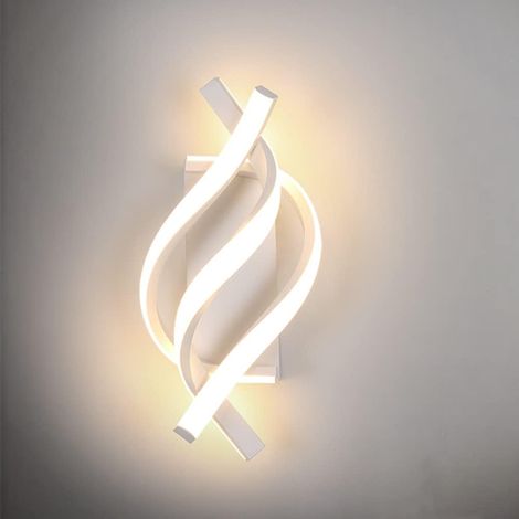 Applique Murale Intérieur LED, 18W Moderne Lampe Murale, Éclairage Acrylique Luminaire Mural 1800LM Blanc Chaud 3000K pour Salon Chambre Hall Escalier (1/5)