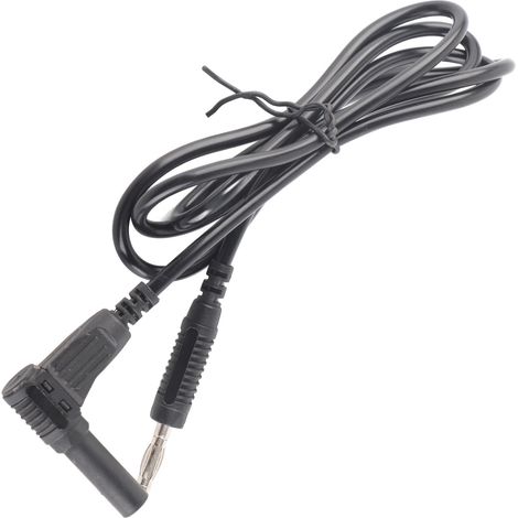 Kit câbles banane pour multimètre J.70012 4mm laiton PA 32A 1000V prise en L câble 1mm² pour batterie auto camion (1/5)