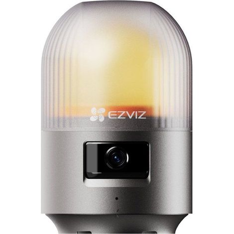 Balise d’avertissement EZVIZ avec caméra intégrée pour portail coulissant, éclairage ambre/yellow, raccordement filaire