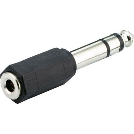 Adaptateur Audio - Jack 6,3 mm M vers Mini-Jack 3,5 mm F - Pour Connexion Appareils Audio - 1 Pièce