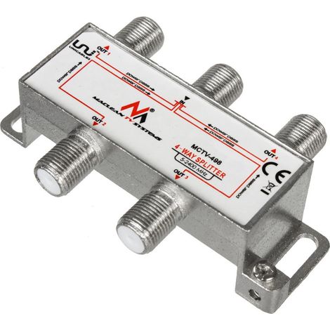 Répartiteur d'antenne satellite 4 sorties 1/4 (1/5)