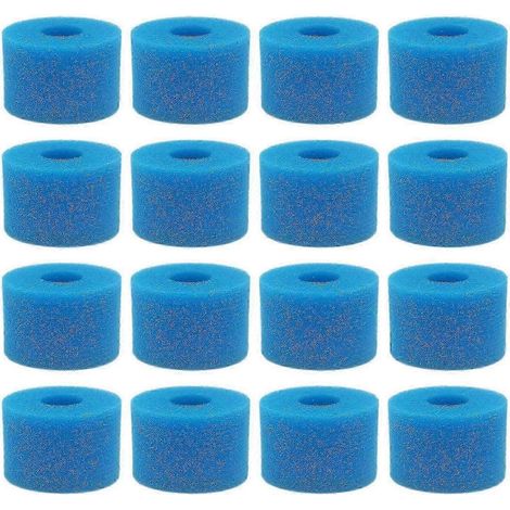 Waschbarer und wiederverwendbarer Schaumstofffilter von Pure Spa, Typ S1, Packung mit 16 Stück. (1/5)
