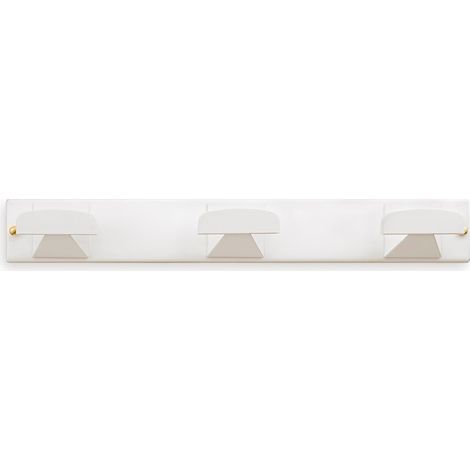 Colgador Pared 45X330X40Mm Atornillar 3G Inox/Plastico Blanco  3077-2+ Inofix (1/2)