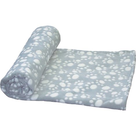 Nobby® Hunde Schlafplatz Fleece Plaid EMMI Classic Grau 100 x 150 cm - Mikrofaser