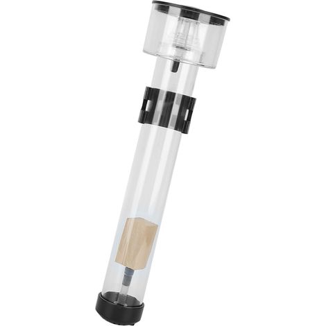 Skimmer de proteínas para acuario IQ5 de acrílico con sistema de filtración, accesorio para la cría de peces, 26,5 cm (1/5)