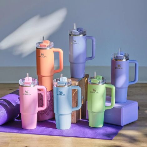 Trinkbecher aus Edelstahl 304 mit Strohhalm, großem Fassungsvermögen, isoliert, großer Öffnung, Eisbecher, Wasserflasche für Erwachsene, Auto-Trinkbecher