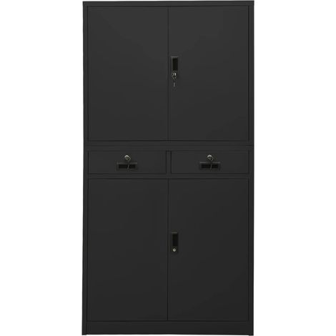 Maison Exclusive - Armadio per Ufficio Antracite 90x40x180 cm in Acciaio