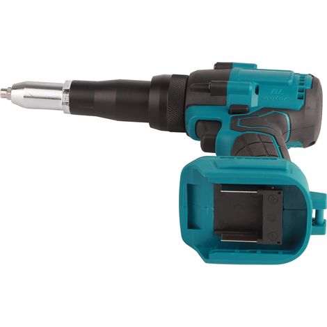 Pistolet à riveter électrique sans fil 18 V bleu, sans balais, avec LED et écrous à riveter automatiques, pour batterie BL1815, 3,2-4,8 mm (1/5)