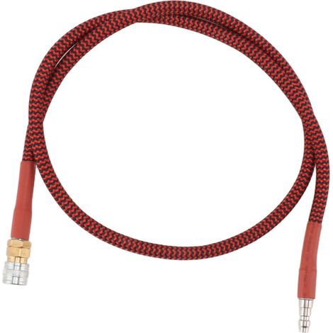 mm 36 Zoll CO2-Füllschlauch, rot-schwarzer, spiralförmiger, flexibler Niederdruckschlauch für CO2-Zylinder, verstärkte Dichtung. (1/5)
