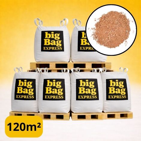PACK 6 X BIG BAG de +/- 1,5T ≃ 120M² Sable Stabilisé Rose de Provence pour Terrain de Pétanque Ø 0/4 mm - Livraison PREMIUM (1/5)