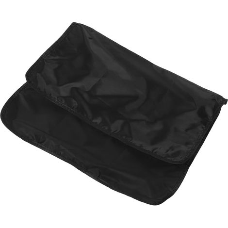 Housse de Dossier de Chaise Noir en Polyester pour Salon de Coiffure et Beauté, Protège Les Fauteuils Design Élégant et Facile à Retirer (1/5)