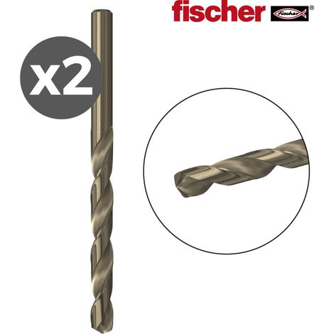 Bohrer Set Metall fischer 2 Stück 1 mm 12 34 mm