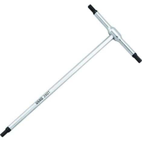 USAG 280T CHIAVE A T CON MASCHIO ESAGONALE ESAGONO INCASSATO AL CROMO VANADIO - 3,5 mm