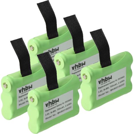 vhbw 5x Akku kompatibel mit Motorola SX900R Funkgerät, Walkie Talkie (700 mAh, 3,6 V, NiMH)