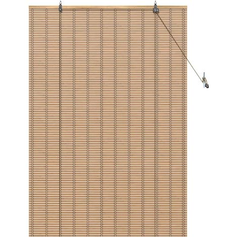 Store enrouleur Autre Marron Clair 100 x 160 cm Bambou CFW4385094 (1/5)
