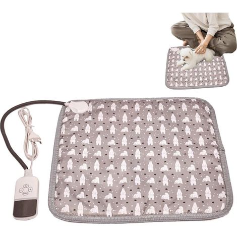 Coussin Chauffant Pour Chat, Couverture Chauffante Chat Électrique Imperméable, Tapis Chauffant Pour Chien Et Chat, Coussins Chauffants Anti-Morsure Pour Chiot Avec Minuterie Numérique (1/5)
