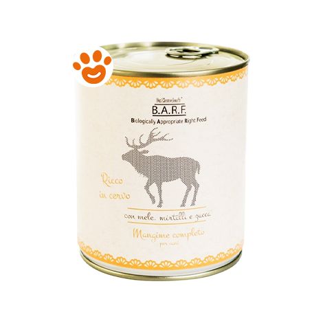 Barf Dog Alimento Completo Cervo - Barf Dog Alimento Completo Cervo - Lattina Da 800 Gr