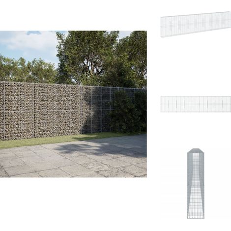 Panier gabion avec couvercle 900x50x200 cm fer galvanisé - Panier Gabion - Paniers Gabion - Mur En Gabion - Gabion (1/5)