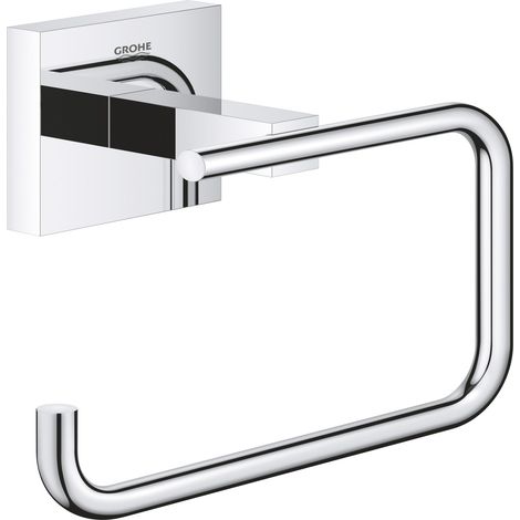 GROHE QuickFix - Start Cube - Wandpapierrollenhalter - Chrom-Optik 40978000 (zum Schrauben oder Kleben) (1/2)