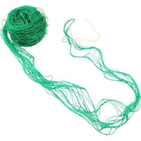 Filet de treillis vert en polypropylène pour plantes grimpantes, légumes et fruits, 2 x 5 m (1/5)
