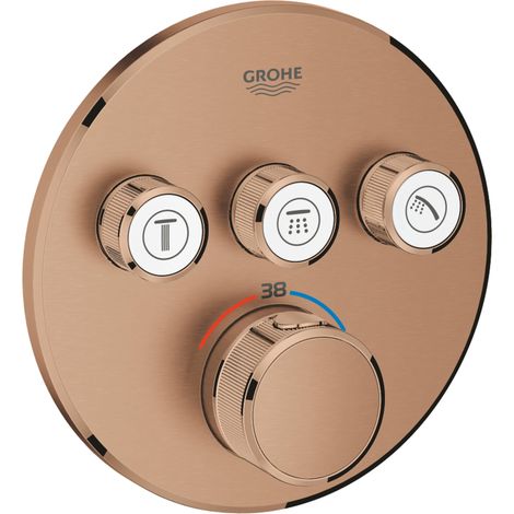 Grohe Grohtherm SmartControl Thermostat mit drei Absperrventilen, (1/4)