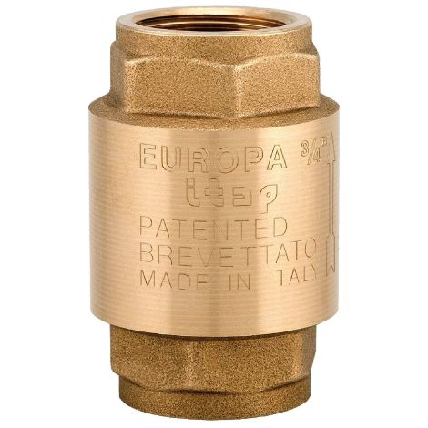 Clapet anti-retour Europe gr 3/4" - 25 bar Art.100 anti-retour en laiton