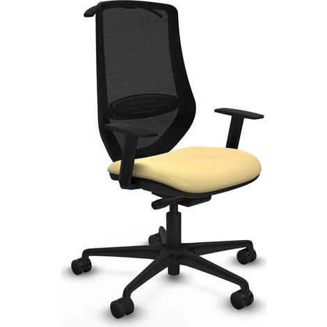 piqueras-y-crespo Mardos Bürostuhl Creme ergonomisch