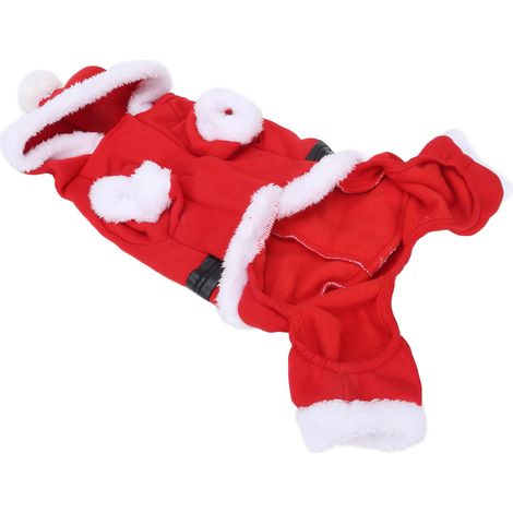 Vêtements de Noël pour animaux de compagnie : costume de Père Noël pour chien, tailles S, M, L et XL. (1/5)