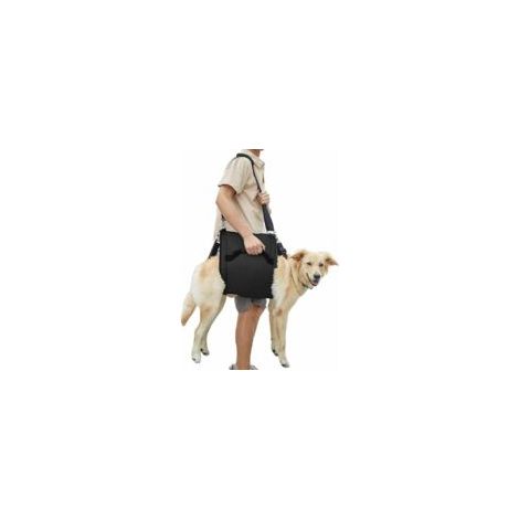Sac de transport pour chien, sac à dos d'urgence, support pour les pattes et rééducation canine (XL, noir), harnais de levage pour la coupe des griffes, sac de transport pour chiens âgés, blessures ar (1/5)