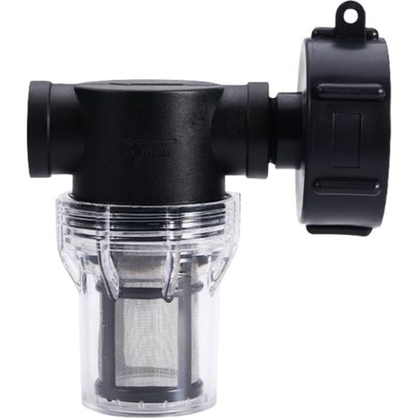 Collecteurs d'eau de Pluie - Robinet Raccord Cuve 1000 L avec Filtre et Adaptateur S60x6 pour Tuyau de Jardin - Facile à Installer et Écologique 3/4"