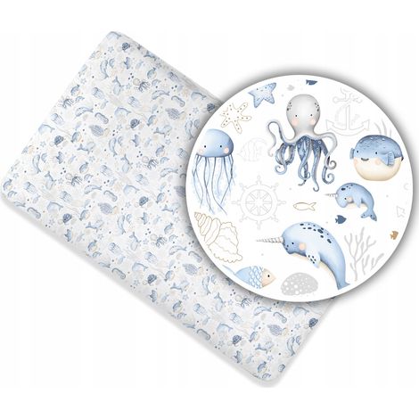 Lenzuolo di cotone per culla, 120x60 cm, con diverse fantasie (1/5)