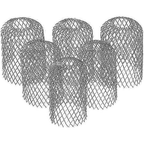 Lot de 6 filtres de gouttière extensibles en aluminium de 7,6 cm (3 pouces) pour prévenir les obstructions des descentes pluviales. (1/5)