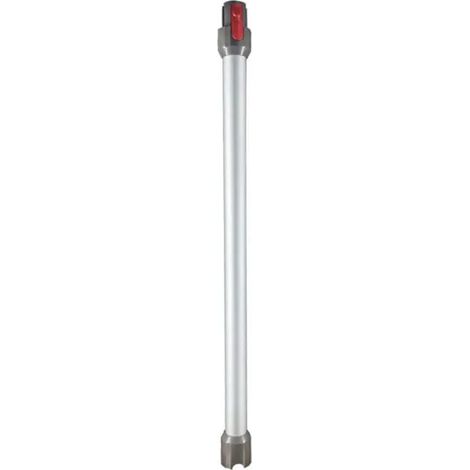 Tube Télescopique pour Dyson, Tube d'extension Rigide Compatible avec Dyson V7 V8 V10 V11 V15, Tube d'aspiration à Connexion Rapide pour Aspirateur Dyson avec Deux 2 en 1 Brosses, Argent