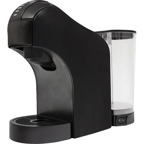 Cafetera de cápsulas, presión de 20 bares, depósito de agua de 800 ml, color negro. (1/2)