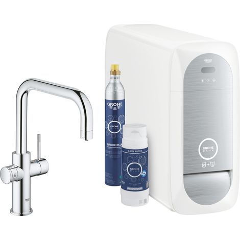 GROHE - Kit per Generare Acqua Filtrata e Refrigerata e Frizzante dal Rubinetto di Casa - Controllo da Remoto (1/4)