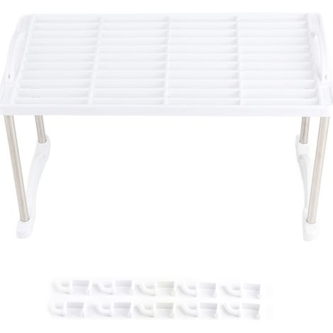 Extensible Pliable Maison Étagère De Rangement Support Étagères Organisateur Cuisine Salle De Bain Armoire Support (1/5)