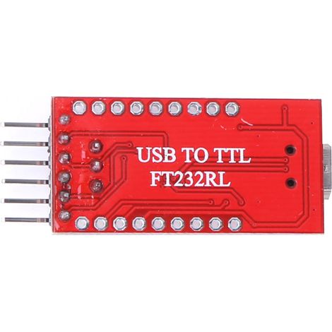 Module convertisseur adaptateur USB 2.0 mini FT232RL vers port série TTL 3.3V 5V (1/5)