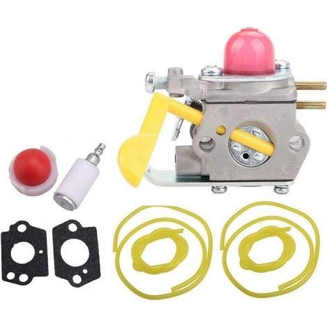 Lot de 2 kits carburateur compatible avec souffleurs Jonsered GT2124C et Partner B250, pour outils électriques de jardin. (1/4)