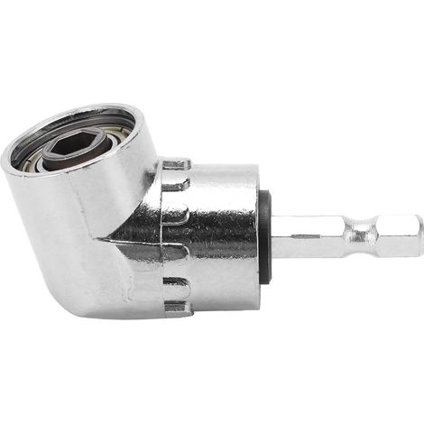 Rallonge de tournevis à douille magnétique coudée à 105° avec tige hexagonale et adaptateur pour perceuse électrique (1/5)