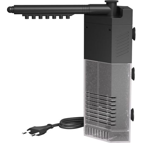 JP-092 Filtre d’angle pour nano aquarium S avec Pompe pour aquarium 250 l/h 3 W intégrée, filtre intérieur Aquariophilie