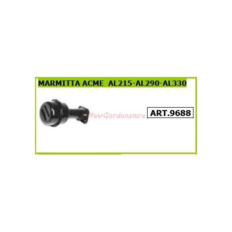 Marmitta per motocoltivatore motozappa ACME AL215 290 330 9688