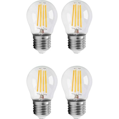 G45 4W LED bulb, E27 base, replacement, decorative lighting, non-dimmable (warm white) (1/4)