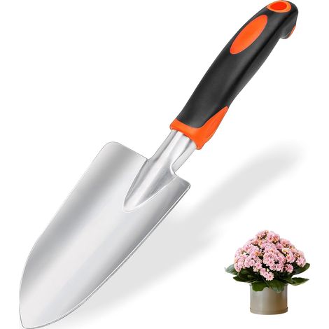 Truelle de Jardin, Pelle Jardinage Acier Inoxydable, Pelle de Plantation, pour la Plantation, le Repiquage, le Désherbage, le Scarification(A) (1/5)